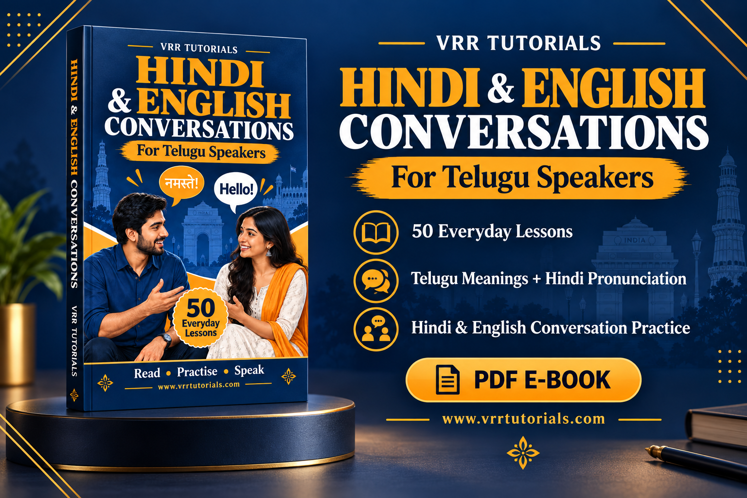 Hindi & English Conversations for Telugu Speakers PDF